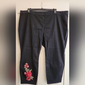 Susan Graver petite high stretch denim slim leg jeans size 26 nwit